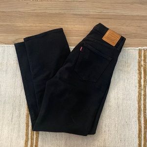 Levi’s Ribcage Straight Black Jeans